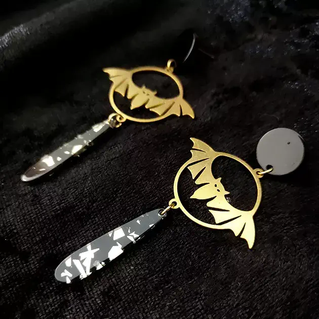 Boucles d'oreilles chauve-souris
