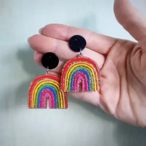 Boucles oreilles paillettes