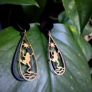 Boucles oreilles grenouilles
