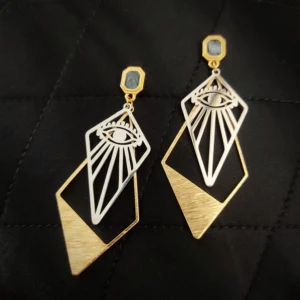 Boucles oreilles oeil talisman