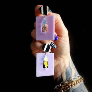 Boucles d'oreilles Violet Storm