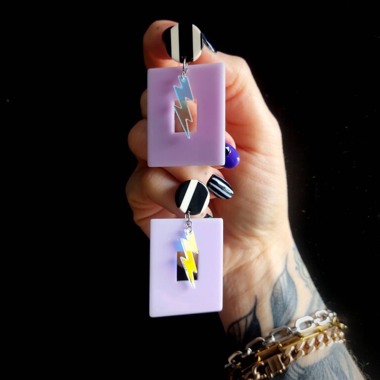 Boucles d'oreilles Violet Storm