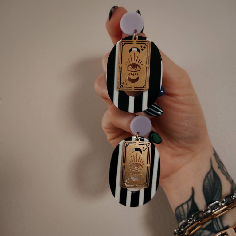 Boucles d'oreilles Carte Tarot