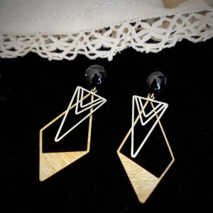 boucles d'oreilles géometrique