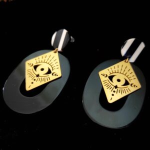 Boucles oreilles oeil talisman