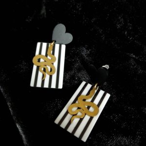 Boucles d'oreilles Snake Stripe