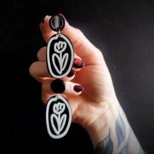 boucles oreilles tulipe