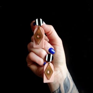 Boucles oreilles retro