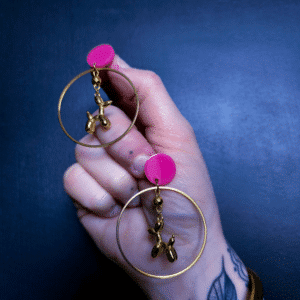 boucles oreilles chien ballon