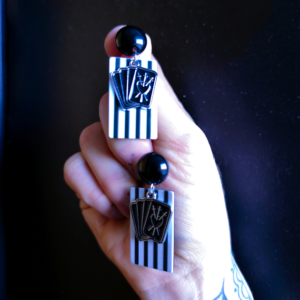 boucles oreilles carte ex voto