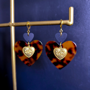 boucles oreilles coeur ex voto