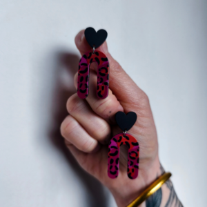 boucles oreilles leopard