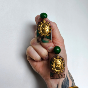 boucles oreilles oeil talisman