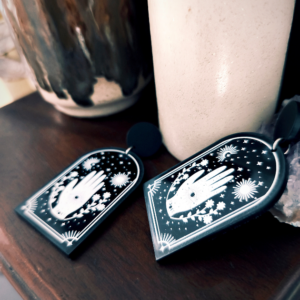 Boucles oreilles carte tarot