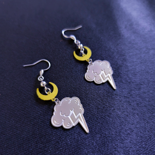 Boucles oreilles nuages