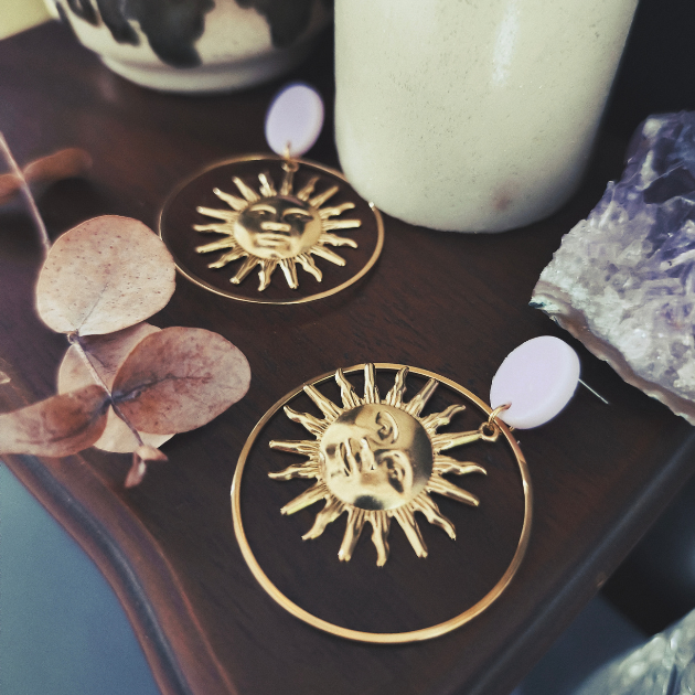 Boucles d'oreilles Soleil d'Ostara