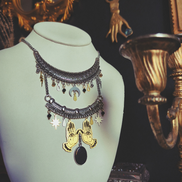 Plastron Mystique Onyx Noir