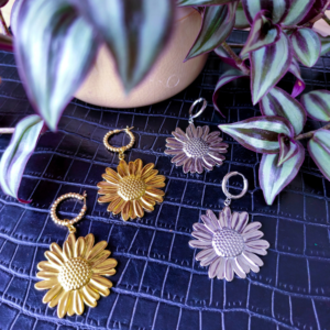 Boucles d'oreilles Maxi marguerite